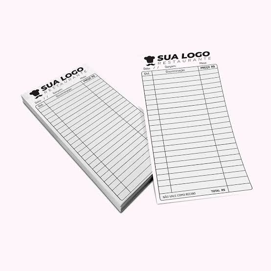 Bloco/Comanda/Receituário